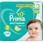 Prima Aktif Bebek No:5 Junior 230 Adet Bebek Bezi