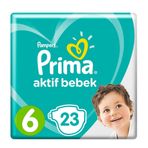 Prima Aktif Bebek No:6 XLarge 23 Adet Bebek Bezi