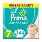 Prima Aktif Bebek No:7 XXLarge 144 Adet Bebek Bezi