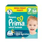Prima Aktif Bebek No:7 XXLarge 54 Adet Bebek Bezi