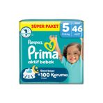 Prima Aktif Bebek Süper Paket 5 Beden 46 Adet