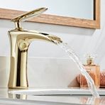 Prima Altın Şelale Lavabo Bataryası