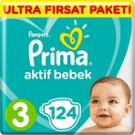 Prima Bebek Bezi 3 124 Adet