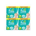 Prima Bebek Bezi 7 Beden-numara 15+ kg 34 Lü 4 Paket 136 Adet