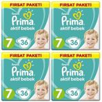 Prima Bebek Bezi 7 Beden XX Large 144 Adet