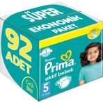 Prima Bebek Bezi Beden:5 (11-16Kg) Junior 92 Adet Super Ekonomik Pk