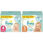 Prima Bebek Bezi Premium Care 4 Beden 84 Adet Maxi Fırsat Paketi & Prima Bebek Bezi Premium Care 3 Beden 96 Adet Ultra Fırsat Paketi