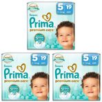 Prima Bebek Bezi Premium Care 5 Numara 19 Adet (3 paketi)