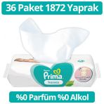 Prima Hassas Ciltler Kokusuz 36'lı 1872 Yaprak Islak Havlu