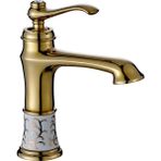 Prima İşlemeli Gold Banyo Lavabo Batarya