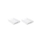 Prima Nova 2'li Buzdolabı Düzenleyici Dolap İçi Organizer Saklama Kabı Seti 205*280*50 MM - Şeffaf