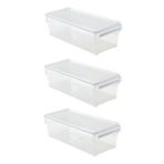 Prima Nova 3'lü Buzdolabı Düzenleyici Dolap İçi Organizer Saklama Kab Seti 360*150*100 MM - Şeffaf