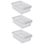 Prima Nova 3'lü Buzdolabı Düzenleyici Dolap İçi Organizer Saklama Kabı Seti 325*205*100 MM - Şeffaf