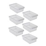 Prima Nova 6'lı Buzdolabı Düzenleyici Dolap İçi Organizer Saklama Kabı Seti 325*205*100 MM - Şeffaf