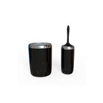 Prima Nova Lima Krom Dekorlu 2'li Set - Siyah & Krom