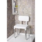 Prima Nova, Primanova Capadocia Sırt Destekli Banyo Taburesi M-kv20-1 Beyaz, INT-ANSAN2672