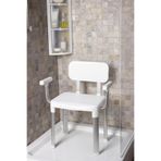 Prima Nova, Primanova Cappadocia Sırt Ve Kol Destekli Banyo Taburesi M-kv19-01Beyaz, INT-ANSAN2674