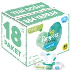 Prima Pampers Harmonie Aqua Pure 18x48 Yaprak Islak Mendil