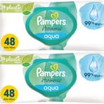 Prima Pampers Harmonie Aqua Pure 2x48 Yaprak Islak Mendil
