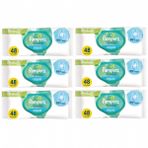 Prima Pampers Harmonie Aqua Pure 6x48 Yaprak Islak Mendil