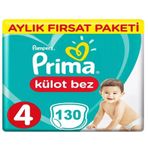Prima Pants No:4 Maxi 130 Adet Külot Bebek Bezi