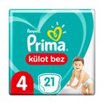 Prima Pants No:4 Maxi 21 Adet Külot Bebek Bezi