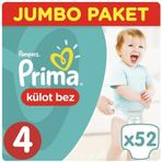 Prima Pants No:4 Maxi 52 Adet Külot Bebek Bezi