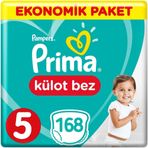 Prima Pants No:5 Junior 168 Adet Külot Bebek Bezi