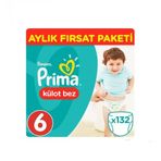 Prima Pants No:6 XLarge 132 Adet Külot Bebek Bezi