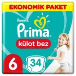 Prima Pants No:6 XLarge 34 Adet Külot Bebek Bezi