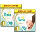 Prima Premium Care Bebek Bezi 1 Beden 2-5 Kg Yeni Doğan 140 Adet Ekonomik Pk