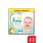Prima Premium Care Bebek Bezi, 4 Beden, 9-14 kg, 252'li Fırsat Paketi