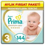 Prima Premium Care No:3 Midi 144 Adet Bebek Bezi
