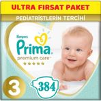 Prima Premium Care No:3 Midi 384 Adet Bebek Bezi