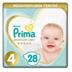 Prima Premium Care No:4 Maxi 28 Adet Bebek Bezi