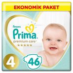 Prima Premium Care No:4 Maxi 46 Adet Bebek Bezi