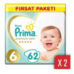Prima Premium Care No:6 XLarge 124 Adet Bebek Bezi