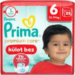 Prima PremiumCare Bebek Bezi Külot Bez 6 Numara 28 Adet Bez
