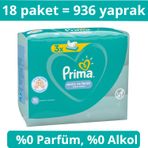 Prima Temiz ve Ferah 18'li 936 Yaprak Islak Havlu Mendil