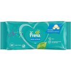 Prima Temiz ve Ferah Bitki Bazlı 52 Yaprak Islak Mendil