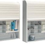 Primanova 092 Panjurlu Çok Amaçlı Kilitli Ecza Ve Banyo Dolabı 2li paket