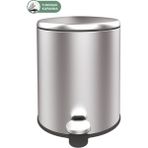 Primanova Cigo Pedallı Çöp Kovası 6 LT Mat Metal M-E41-30-06 - Siyah - 5 lt