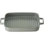 Primanova Fika 28 cm Gri Dikdörtgen Aluminyum Grill Tava