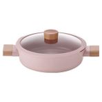PRIMANOVA Fika Blossom Alüninyum Döküm Sığ Tencere 20CM - 20 cm - Pembe