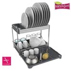 Primanova Katlanabilir 2 Katlı Alüminyum Bulaşıklık
