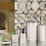 Primanova Lenox 5'li Bej Banyo Aksesuar Set