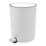 Primanova Lenox Beyaz 5 Lt Pedallı Çöp Kovası Plastik Malzeme ile Modern Tasarım