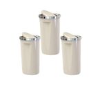 Primanova M-E76-09 Lenox Bej 3 Adet 35 lt Bej Çöp Kovası