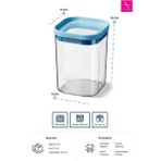 Primanova Seoul Kuru Gıda Saklama Kabı 1200 ML - 11x11x16 cm