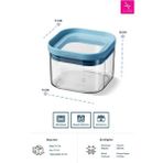 Primanova Seoul Kuru Gıda Saklama Kabı 550 ML - 11x11 x8cm
